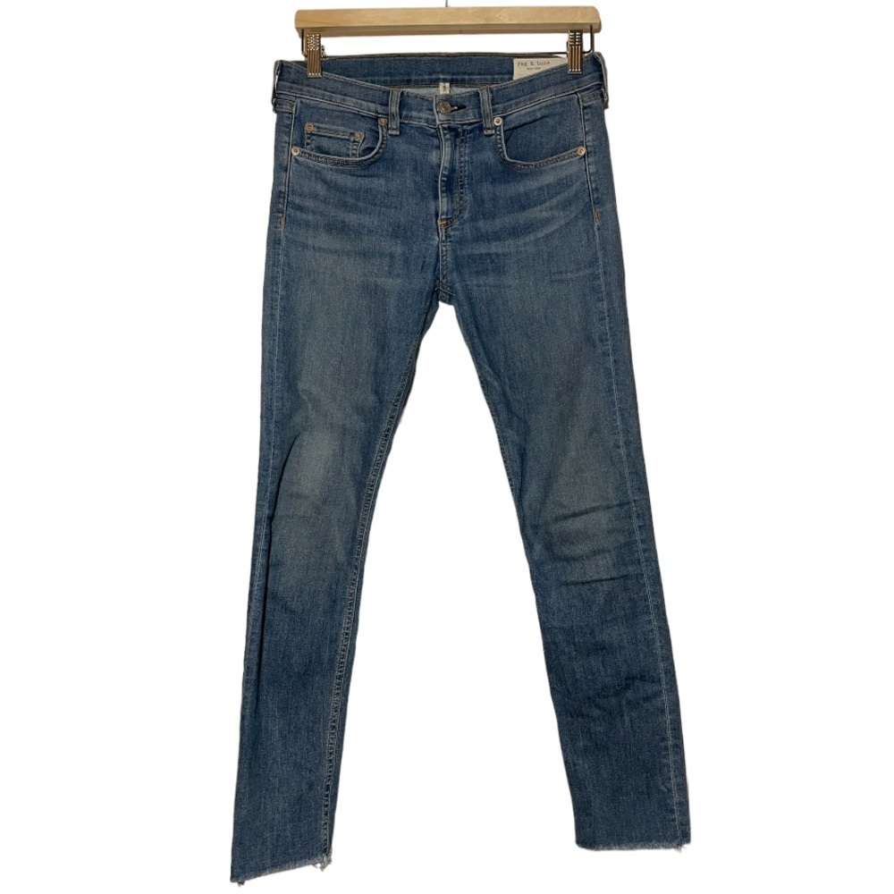 Rag & Bone Ankle Skinny Jean In Lucky Rouge Size 28 - Picture 2 of 8